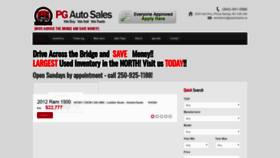 What Pgautosales.ca website looked like in 2019 (4 years ago)