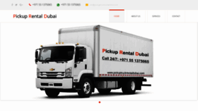 What Pickuptruckrentaldubai.com website looked like in 2019 (4 years ago)