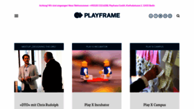 What Playframe.com website looked like in 2019 (4 years ago)