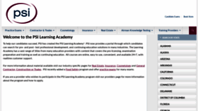 What Psilearningacademy.com website looked like in 2019 (4 years ago)