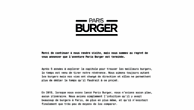 What Paris-burger.com website looked like in 2019 (4 years ago)