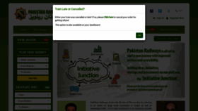 What Pakrail.gov.pk website looked like in 2019 (4 years ago)