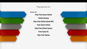 What Play-games.com website looked like in 2019 (4 years ago)