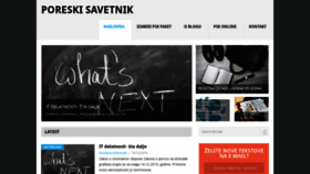 What Poreskisavetnikkv.rs website looked like in 2019 (4 years ago)