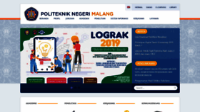 What Polinema.ac.id website looked like in 2019 (4 years ago)