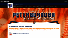 What Peterboroughbaseball.ca website looked like in 2019 (4 years ago)