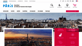 What Parisinfo.com website looked like in 2019 (4 years ago)