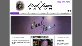 What Pauljamessalon.net website looked like in 2019 (6 years ago)