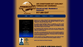 What Prescottair.com website looked like in 2019 (4 years ago)