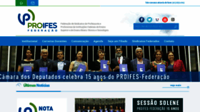What Proifes.org.br website looked like in 2019 (4 years ago)