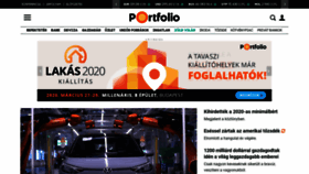 What Portfolio.hu website looked like in 2019 (5 years ago)