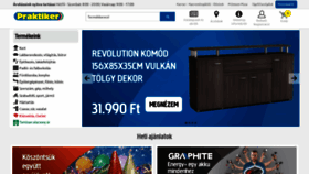 What Praktiker.hu website looked like in 2019 (5 years ago)