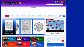 What Primarygames.com website looked like in 2019 (4 years ago)