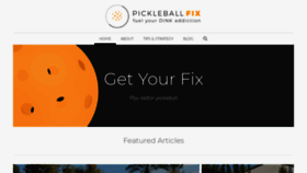What Pickleballfix.com website looked like in 2019 (4 years ago)