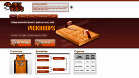 What Pickhoops.com website looked like in 2019 (4 years ago)