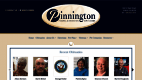 What Pinningtonfh.com website looked like in 2020 (4 years ago)