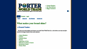 What Porterworldtrade.com website looked like in 2020 (4 years ago)
