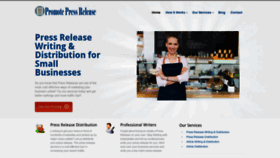 What Promotepressrelease.com website looked like in 2020 (4 years ago)