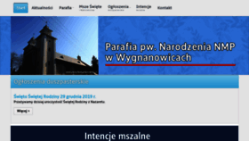 What Parafiawygnanowice.pl website looked like in 2020 (4 years ago)