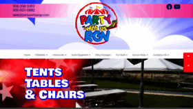 What Partywithusrgv.com website looked like in 2020 (4 years ago)