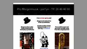 What Pro-morgenmusik.dk website looked like in 2020 (4 years ago)