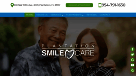 What Plantationsmilecare.com website looked like in 2020 (4 years ago)