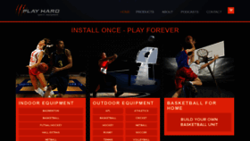 What Playhardsports.com.au website looked like in 2020 (4 years ago)