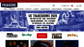What Paladone.com website looked like in 2020 (4 years ago)