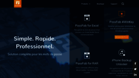 What Passfab.fr website looked like in 2020 (4 years ago)