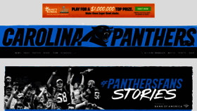 What Panthers.com website looked like in 2020 (4 years ago)