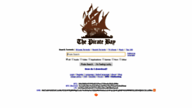 What Piratebayztemzmv.onion.ly website looked like in 2020 (4 years ago)
