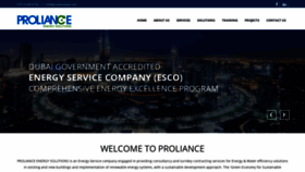 What Prolianceenergyuae.com website looked like in 2020 (6 years ago)
