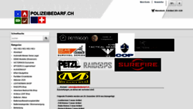 What Polizeibedarf.ch website looked like in 2020 (4 years ago)