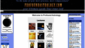 What Profoundastrology.com website looked like in 2020 (4 years ago)