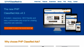 What Phpclassifiedads.com website looked like in 2020 (4 years ago)