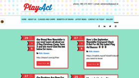 What Playact.ie website looked like in 2020 (4 years ago)