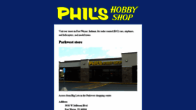 What Philshobbyshop.com website looked like in 2020 (4 years ago)