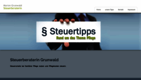 What Pflege.steuerberaterin-grunwald.de website looked like in 2020 (4 years ago)