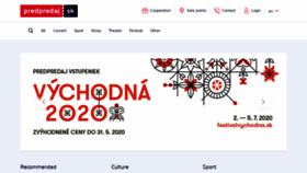 What Predpredaj.zoznam.sk website looked like in 2020 (4 years ago)
