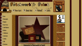What Patchworkandpaint.com website looked like in 2020 (4 years ago)