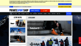 What Privatesportshop.fr website looked like in 2020 (4 years ago)