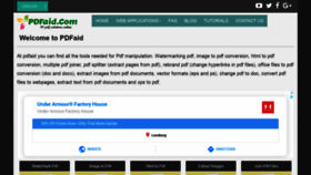 What Pdfaid.com website looked like in 2020 (4 years ago)