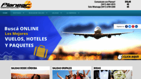 What Planearviajes.com.ar website looked like in 2020 (4 years ago)