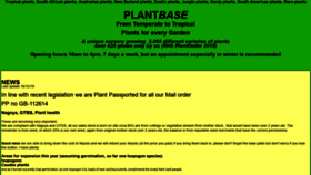 What Plantbase.co.uk website looked like in 2020 (4 years ago)