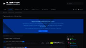 What Platinmods.com website looked like in 2020 (4 years ago)