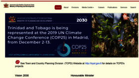 What Planning.gov.tt website looked like in 2020 (4 years ago)