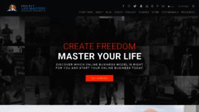 What Projectlifemastery.com website looked like in 2020 (4 years ago)
