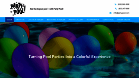 What Partypool.com website looked like in 2020 (4 years ago)