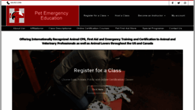 What Petemergencyeducation.com website looked like in 2020 (4 years ago)