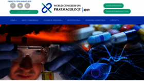 What Pharmacologycongress.com website looked like in 2020 (4 years ago)